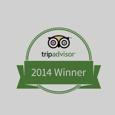 Trip Advisor 2014 Winner Badge for Bill Beard Costa Rica