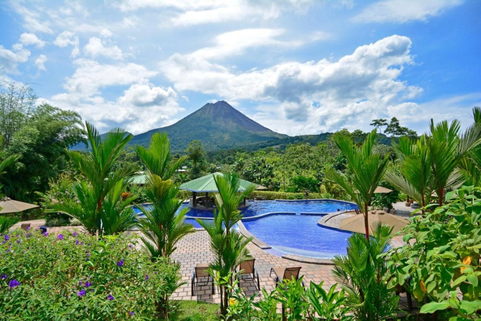 Experience pure bliss by the pools in Costa Rica at Arenal Manoa Hotel.