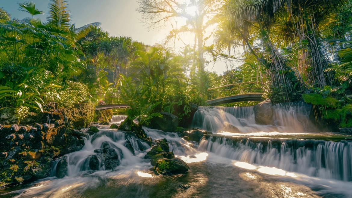 Experience pure relaxation at Tabacon Hot Springs Resort & Grand Spa with stunning pools in Costa Rica.